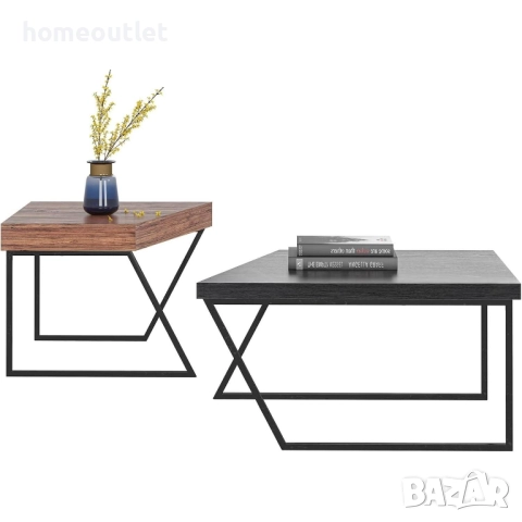 Декоративни маси с интересен дизайн (к-кт от 2 бр.) 10FJGSCT03BK, снимка 5 - Маси - 42086348