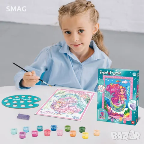 Paint & Frame Рисуване по номера Митичната русалка S_1239532, снимка 3 - Рисуване и оцветяване - 49257294