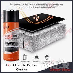 Спрей за спиране на течове Flexible Rubber Coating, снимка 8 - Други - 50678028