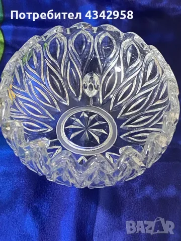 Vintage кристална ваза., снимка 3 - Антикварни и старинни предмети - 49667706