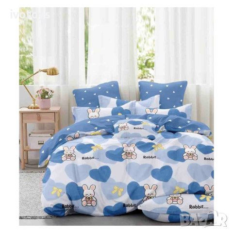 Двулицев спален комплект (размер за приста), 4 части - Модел WS15383, снимка 1