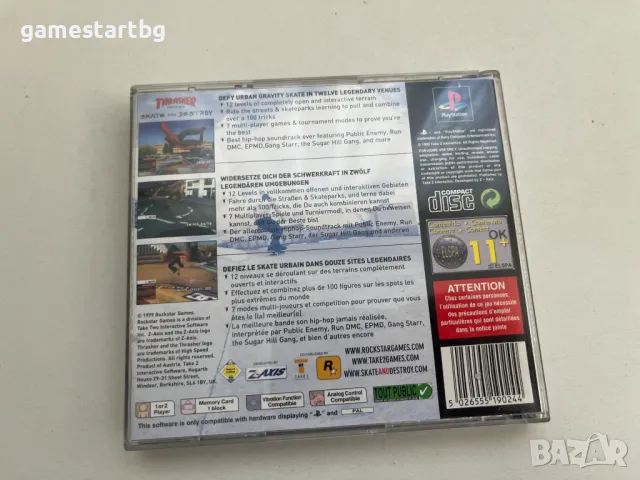 Thrasher: Skate And Destroy за PS1, снимка 2 - Игри за PlayStation - 49349405