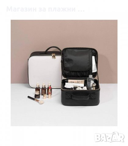 2В1 ПРОФЕСИОНАЛЕН КУФАР-ОРГАНАЙЗЕР С 3 ОТДЕЛЕНИЯ ЗА КОЗМЕТИКА - код 2181, снимка 5 - Куфари - 34206590