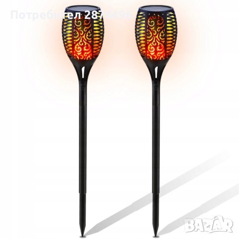 3948 Соларна лампа тип факла с пламък , снимка 6 - Соларни лампи - 41641581