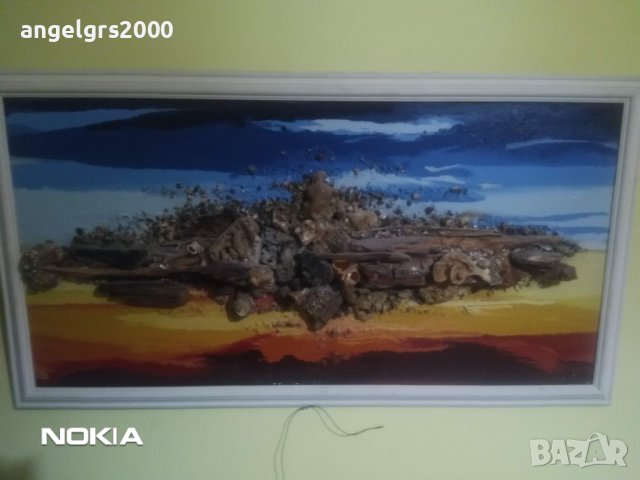 Картина от естествени морски дарове, снимка 2 - Картини - 41394318