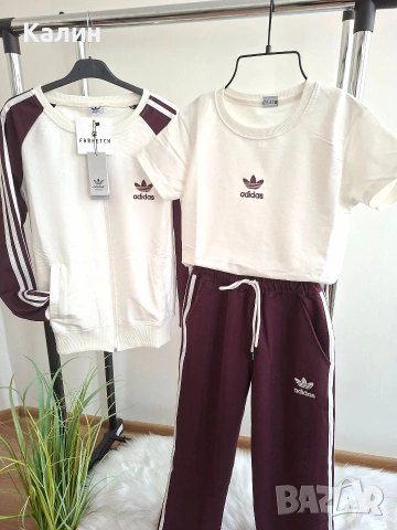 Дамски комплекти Adidas - три части - два цвята - Последни - Намалени - 38€, снимка 3 - Спортни екипи - 53743970