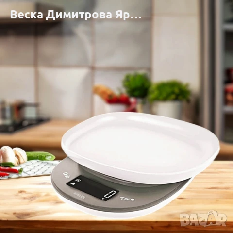 Везна Muhler, ел.кухненска с купа, 5kg, снимка 5 - Везни - 50547690