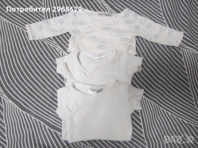 Бебешко боди 3лв/бр 0-3 месеца 56 рр, снимка 1