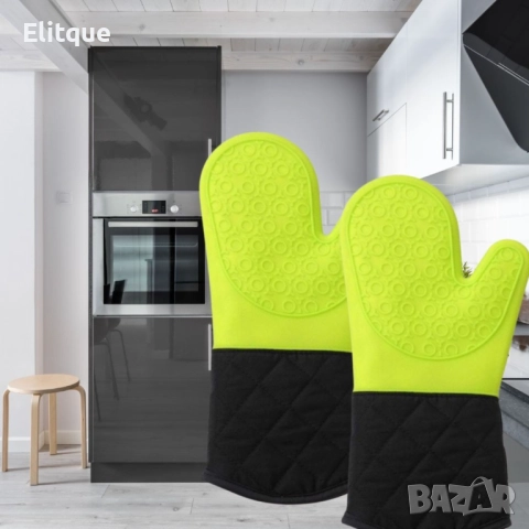 Силиконова ръкавица с меки памучни подплънки - 1бр, снимка 3 - Други стоки за дома - 52901396