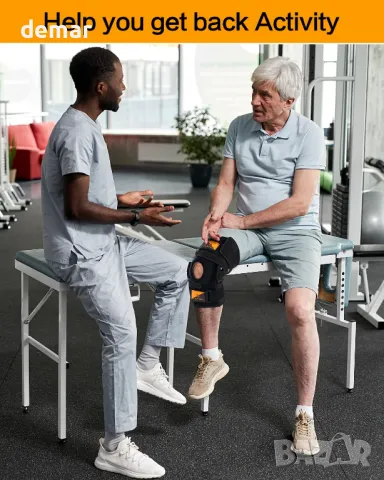 ABYON шарнирна наколенка, регулируема опора за коляното за мъже и жени M и XL, снимка 5 - Наколенки - 50273588