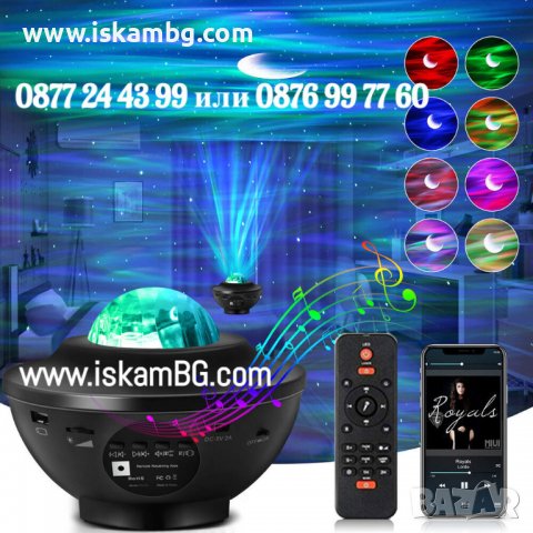 Звезден прожектор и колонка 2в1 - КОД 3853, снимка 2 - Детски нощни лампи - 39904428