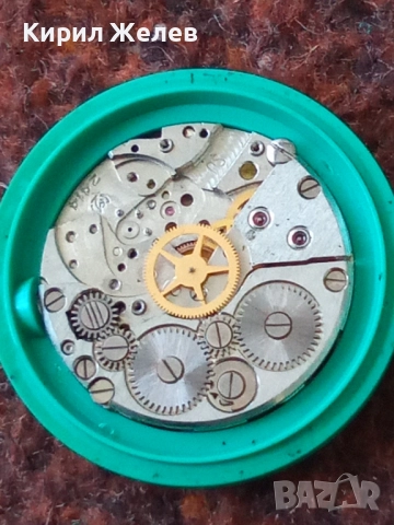Механизъм с циферблат от стар ръчен часовник 14991, снимка 6 - Мъжки - 52253757
