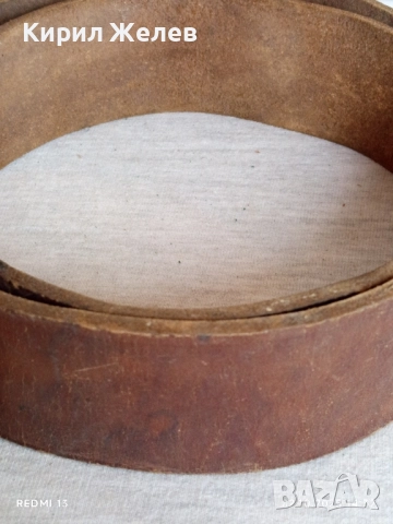 Стар войнишки колан естествена кожа много здрав за КОЛЕКЦИЯ 51084, снимка 5 - Други ценни предмети - 51920505