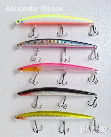 Морски воблери LINGYUE-15лв.сет от 5бр., снимка 4 - Такъми - 52296873