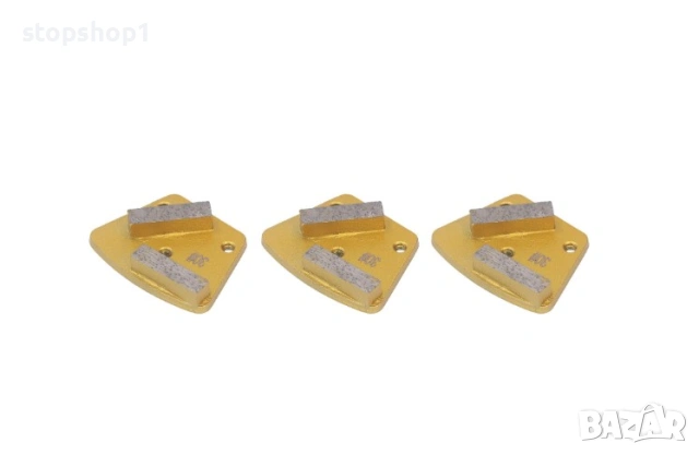 Комплект от 3 трапецовидни диска за шлифоване, 30 грит, диамантени, 6 мм, 10 мм, снимка 5 - Други инструменти - 53871058