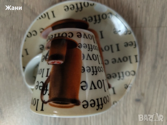 Чашка с чинийка за кафе с атрактивен дизайн, снимка 11 - Чаши - 53576866