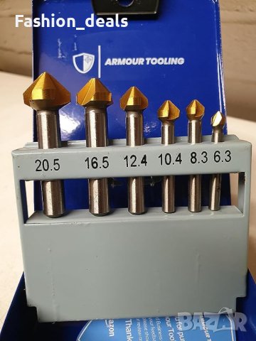 Нов Комплект свредла за зенкероване от 6 части Алуминий Дърво Пластмаса Стомана, снимка 10 - Други стоки за дома - 41782526