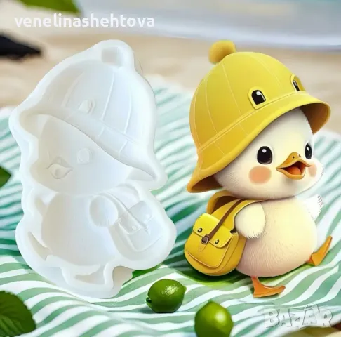 Пате патица Силиконов молд форма за фондан за декорация на торта 