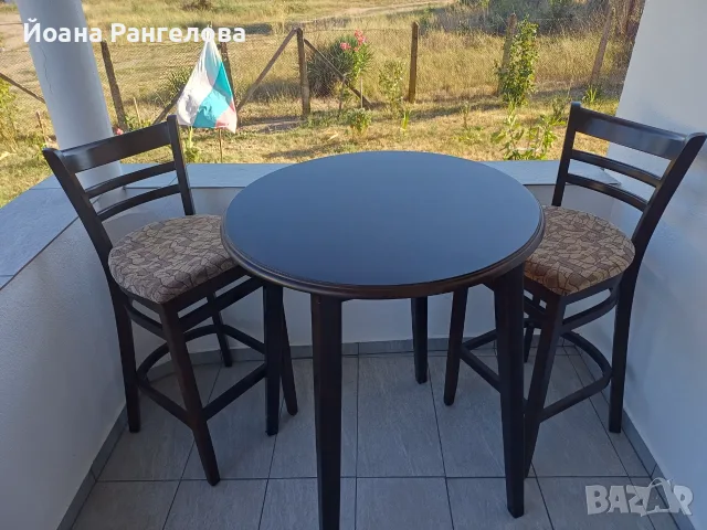 Бар маса,2 бар стола и лампа, снимка 6 - Маси - 55970857