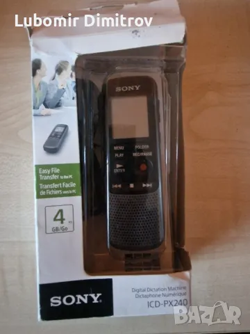Sony ICD PX240 4GB PX Series MP3 Dgital Voice Recorder IC , AV кабел