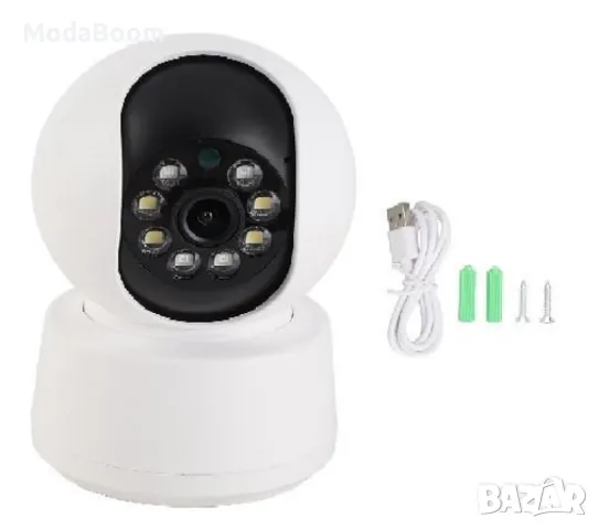 Камера 360° WiFi охранителна, с 2MP, 2-посочно аудио и нощен цвят – Идеалният бебефон за вашия дом, снимка 7 - IP камери - 48705617