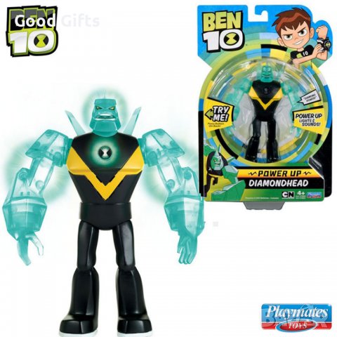 BEN 10 Светеща фигурка POWER UP Four Arms, Heatblast, Diamondhead, снимка 13 - Фигурки - 39949437