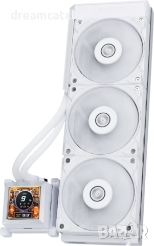 Охладител за процесор Lian Li HydroShift LCD 360 Fanless RGB - Бял, снимка 3 - Други - 52426775