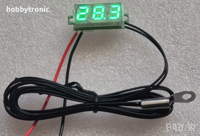 LED термометър -50..+210⁰ зелен 