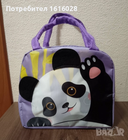 Термо чанта в лилав цвят с Панда.
