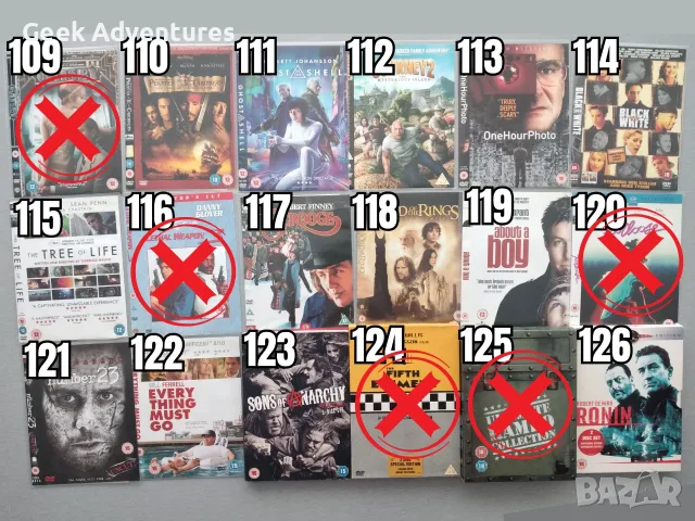 Екшън, Драма, Трилър, Ужаси Филми DVD's - Оригинални Филмови Дискове на Английски Език, снимка 8 - Екшън - 47015417