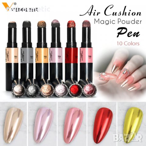 НОВО! VENALISA ОГЛЕДАЛЕН ПИГМЕНТ ЗА НОКТИ -ПИСАЛКА