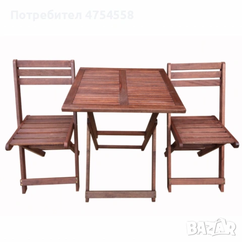 Градински комплект Kreta Muhler Meranti , снимка 2 - Маси - 53821266
