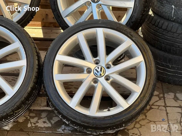 5х112 Джанти 18 Цола Фолксваген Голф Кади Тоуран 5x112 VW Golf Caddy Touran, снимка 3 - Гуми и джанти - 53134468