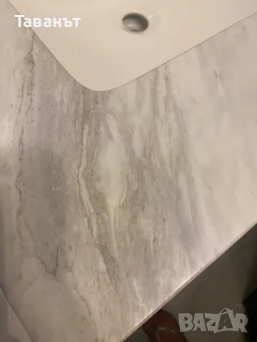 Нов шкаф за баня с мраморен плот, огледало, смесител, снимка 8 - Шкафове - 48027643