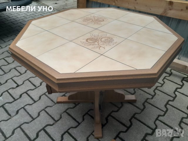 Масивна маса с повдигащ механизъм, снимка 5 - Маси - 42642598