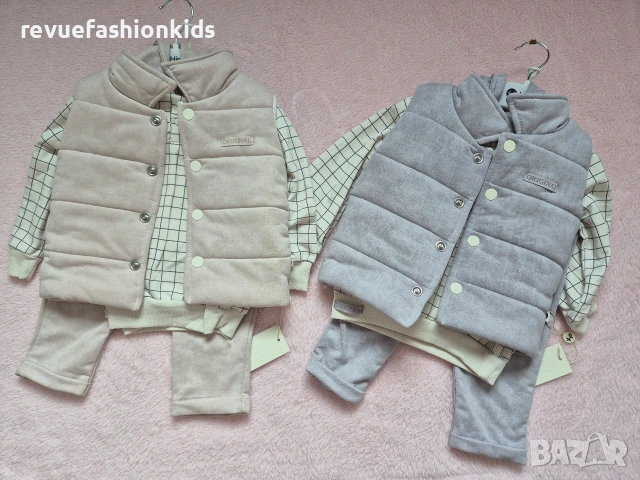 Памучни комплекти от три части за момче, снимка 7 - Комплекти за бебе - 53632537