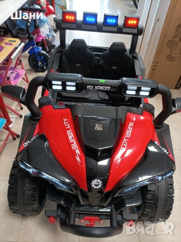 Детски Акумулаторен Джип Ново Промо /ЛИКВИДАЦИЯ/, снимка 4 - Детски велосипеди, триколки и коли - 41558398