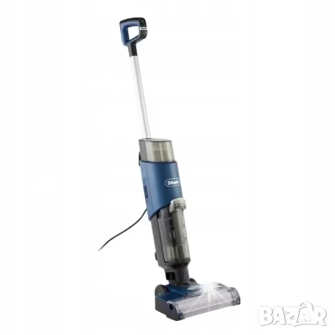 Вертикална прахосмукачка Shark HydroVac WD100EU, 3 в 1, мокро и сухо почистване, синя, 7.6м кабел
