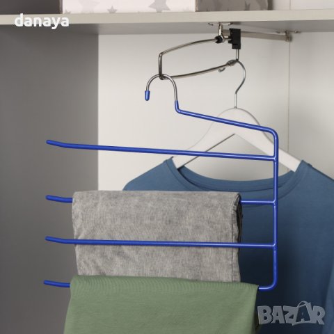 3817 Закачалка за поли и панталони с противоплъзгащо покритие, снимка 5 - Органайзери - 42310635