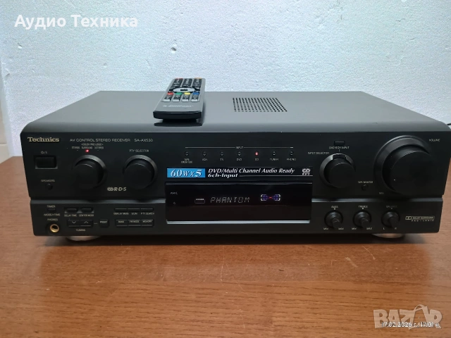 Ресивър (усилвател) Technics SA-AX 530. Страхотен качествен звук! Изпращам видео., снимка 4 - Ресийвъри, усилватели, смесителни пултове - 53516652