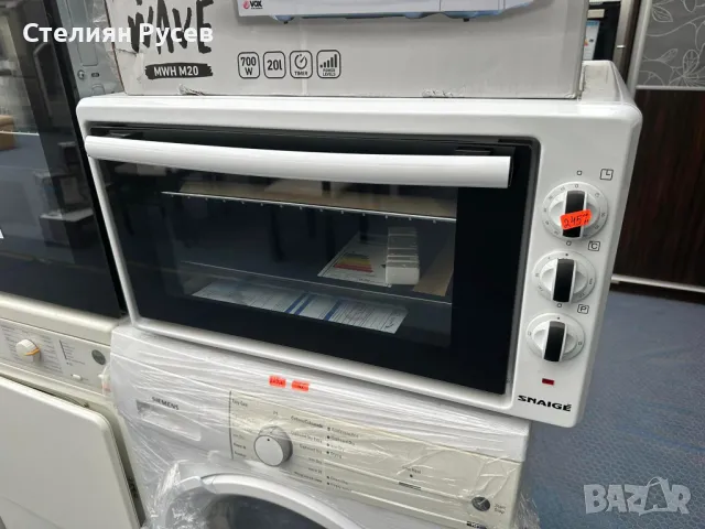 0031  Готварска печка / фурна SNAIGE SNO 4200W цена 245лв 42 литра  / цвят бял / без котлони отгоре , снимка 2 - Печки, фурни - 47525482