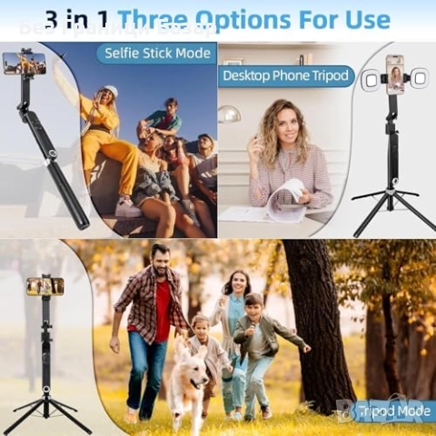 Нов Автоматичен 360° статив със следене на лице и Bluetooth дистанционно, снимка 7 - Чанти, стативи, аксесоари - 52002002