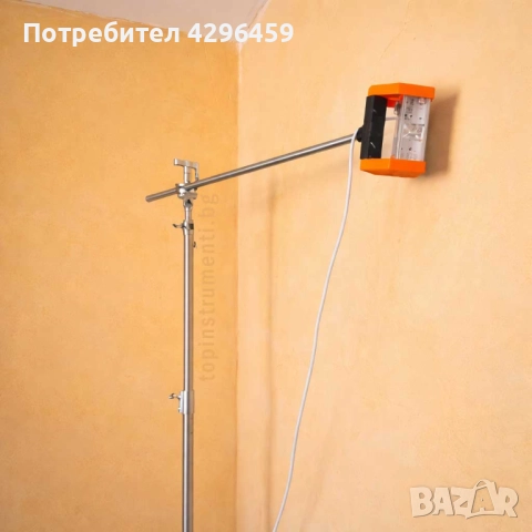 Контролна работна лампа с метален статив с подвижно рамо, снимка 3 - Шлайфмашини - 52810838