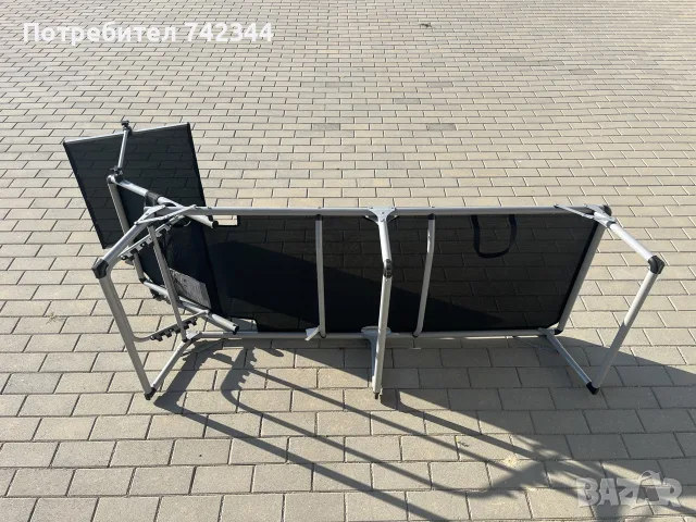 шезлонг със сенник, снимка 4 - Градински мебели, декорация  - 55741372