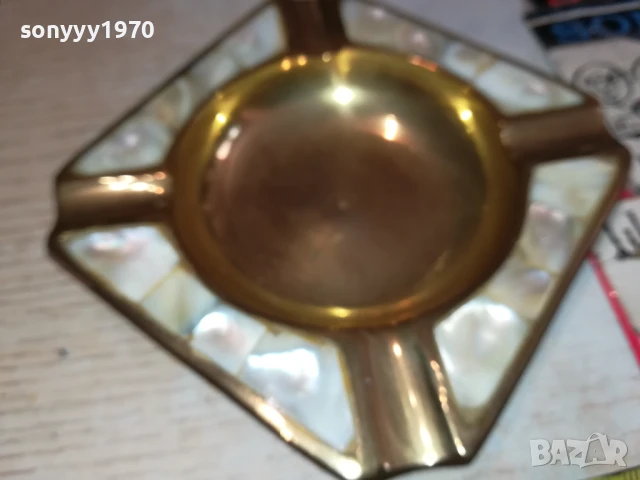 МЕСИНГОВ ПЕПЕЛНИК ОТ АНГЛИЯ 2007251923LCHERY, снимка 8 - Антикварни и старинни предмети - 51084231