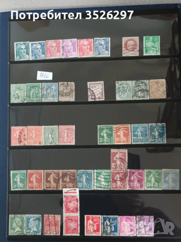 Класически пощенски марки от Стара Франция от периода 1876-1949г