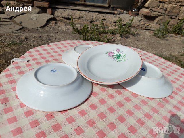 Стара порцеланова чиния,чинии #9, снимка 8 - Антикварни и старинни предмети - 33943462