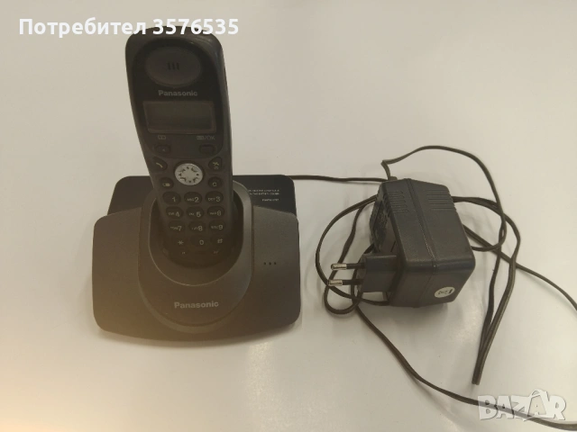 Безжичен телефон Panasonic KX-TG1100FX с оригинално зарядно