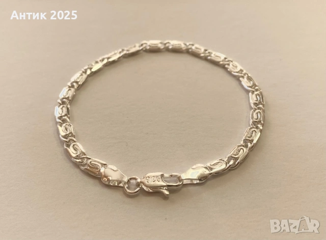 Сребърна гривна проба 925 с декоративни звена