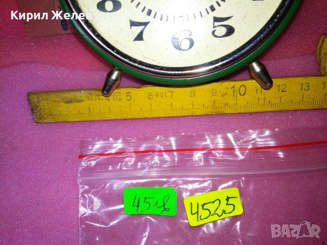 ВИТЯЗЬ Стар РЯДЪК МОДЕЛ КОЛЕКЦИОНЕРСКИ РУСКИ БУДИЛНИК МЕХАНИЧЕН НАСТОЛЕН ЧАСОВНИК ВИТЯЗ СССР 4525, снимка 5 - Антикварни и старинни предмети - 44549380